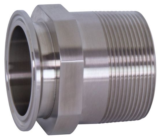1.5" Tri Clamp x 1" Male NPT Adapter - 304S