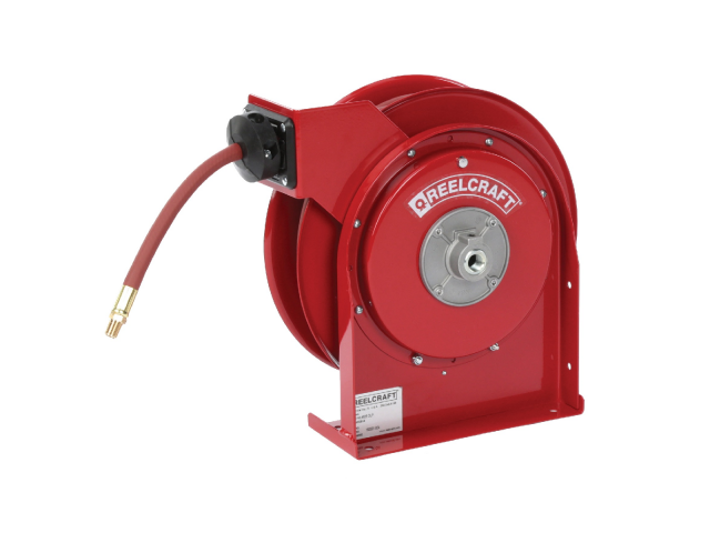 4625OLP - 3/8"X25' Air/Water Spring Reel with Hose