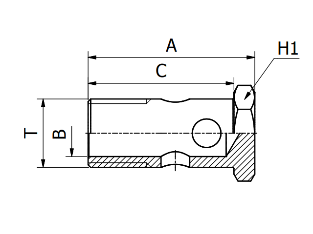 O80210 - British Banjo Bolt