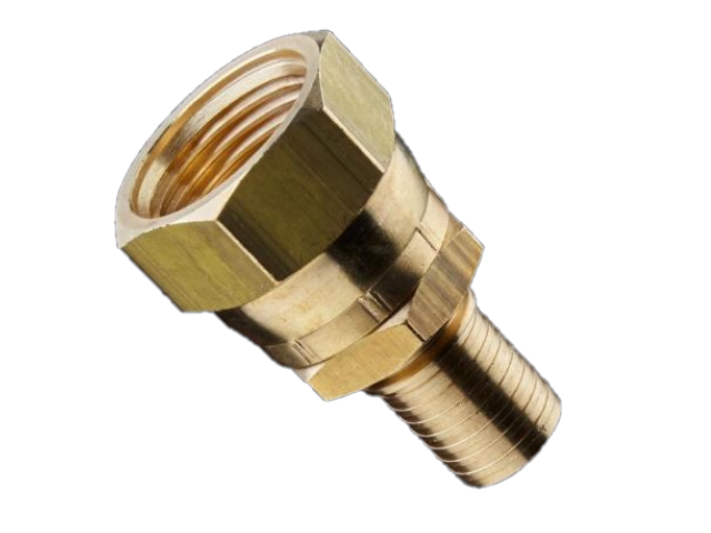 Brass Female JIC SS Braid Nominal Hose Fitting