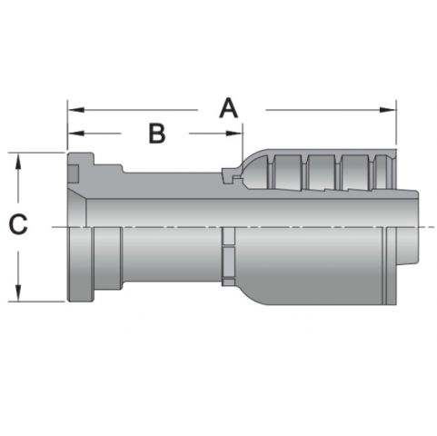 C617 - Code 61 Flange - Maverick 7 Series Crimp Fitting