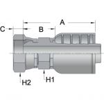 FBSP7 - Female BSPP - Maverick 7 Series Crimp Fitting