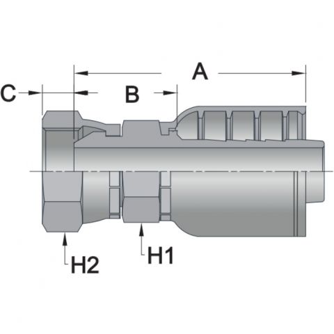 FBSP7 - Female BSPP - Maverick 7 Series Crimp Fitting