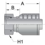 FDINL7 - Female LIGHT - Maverick 7 Series Crimp Fitting
