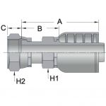 FFS7 - Female ORFS - Maverick 7 Series Crimp Fitting