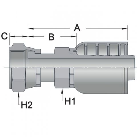 FFS7 - Female ORFS - Maverick 7 Series Crimp Fitting