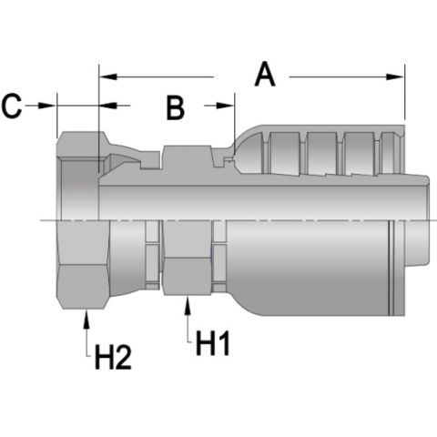 FPS7 - Female Pipe Swivel - Maverick 7 Series Crimp Fitting