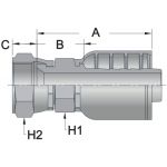 FKOM7 - Female Komatsu - Maverick 7 Series Crimp Fitting