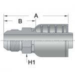 MJ7 - Male JIC - Maverick 7 Series Crimp Fitting